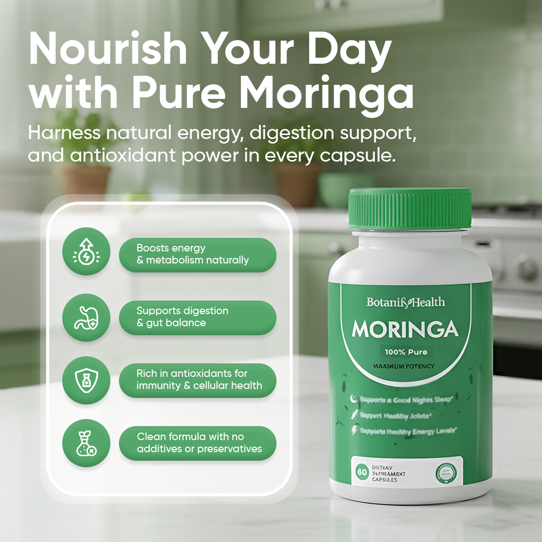 BotanifyHealth Moringa | Naturally Reduces Cortisol To Promote Metabolism and Restore Energy Inside and Out